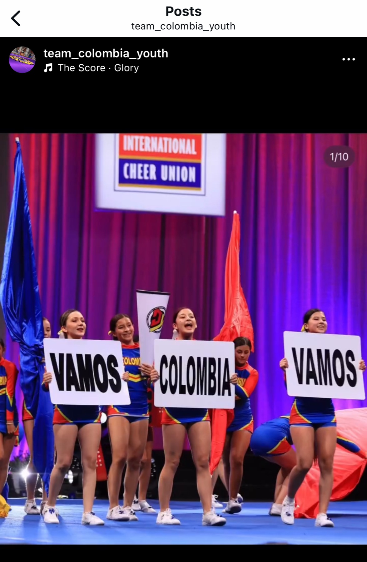 ¡Vamos Colombia! — International Cheer Union
